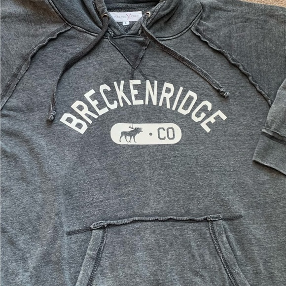 Breckenridge 🏂 CO ⛷️ gray or grey hoodie, large Great gift idea - Picture 2 of 4